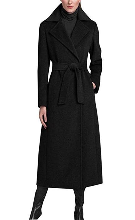 full length pea coat women.